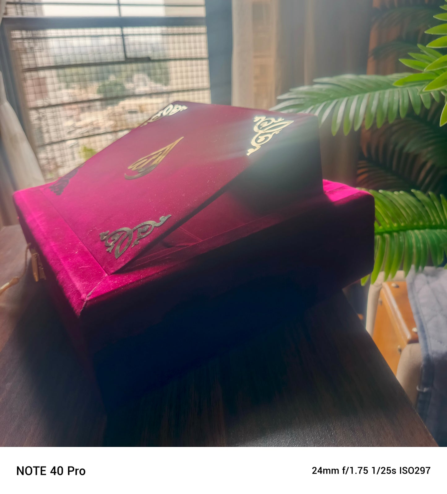 Bridal Wooden velvet Luxurious Quran set