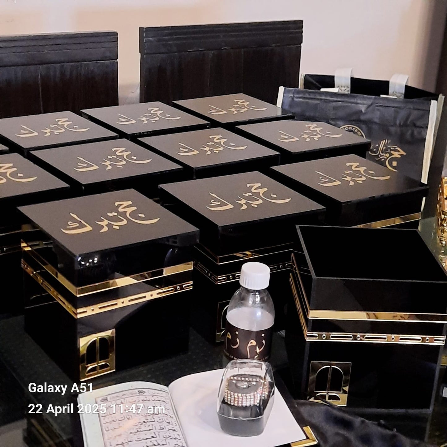 Acrylic Umrah/Hajj tabarrukh kaaba design black beauty box