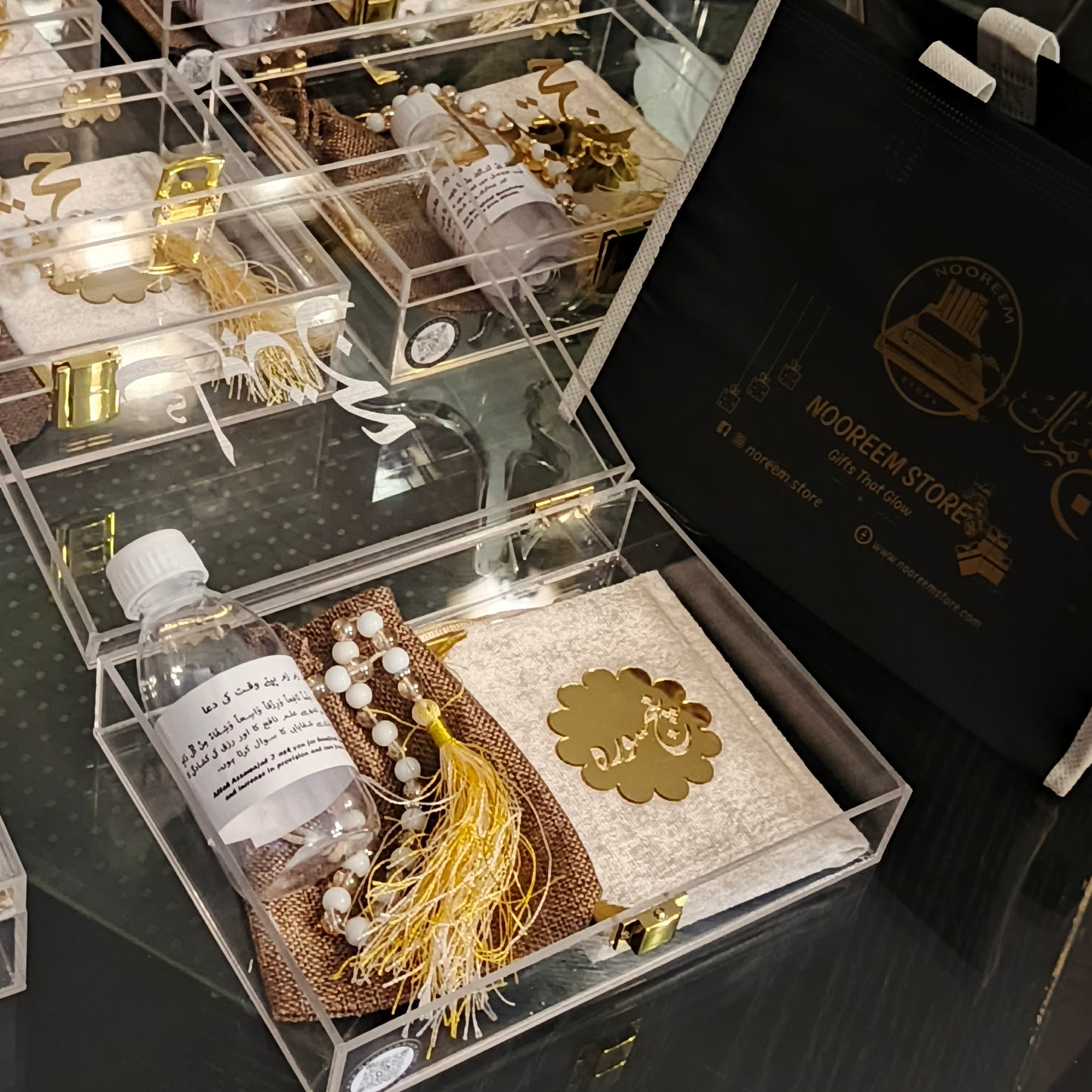 Acrylic Tabarrukh box hajj and umrah