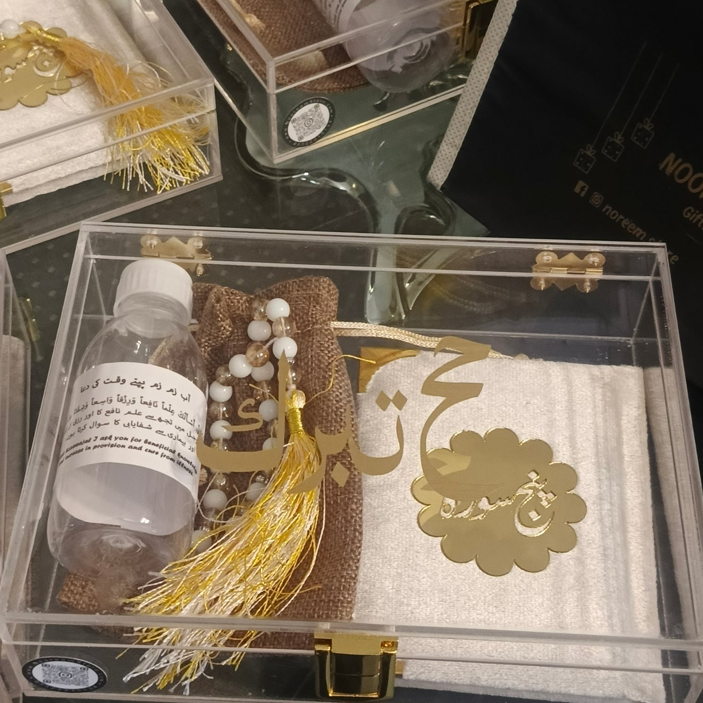 Acrylic Tabarrukh box hajj and umrah