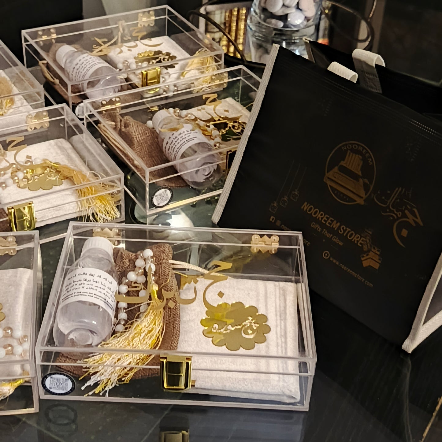 Acrylic Tabarrukh box hajj and umrah