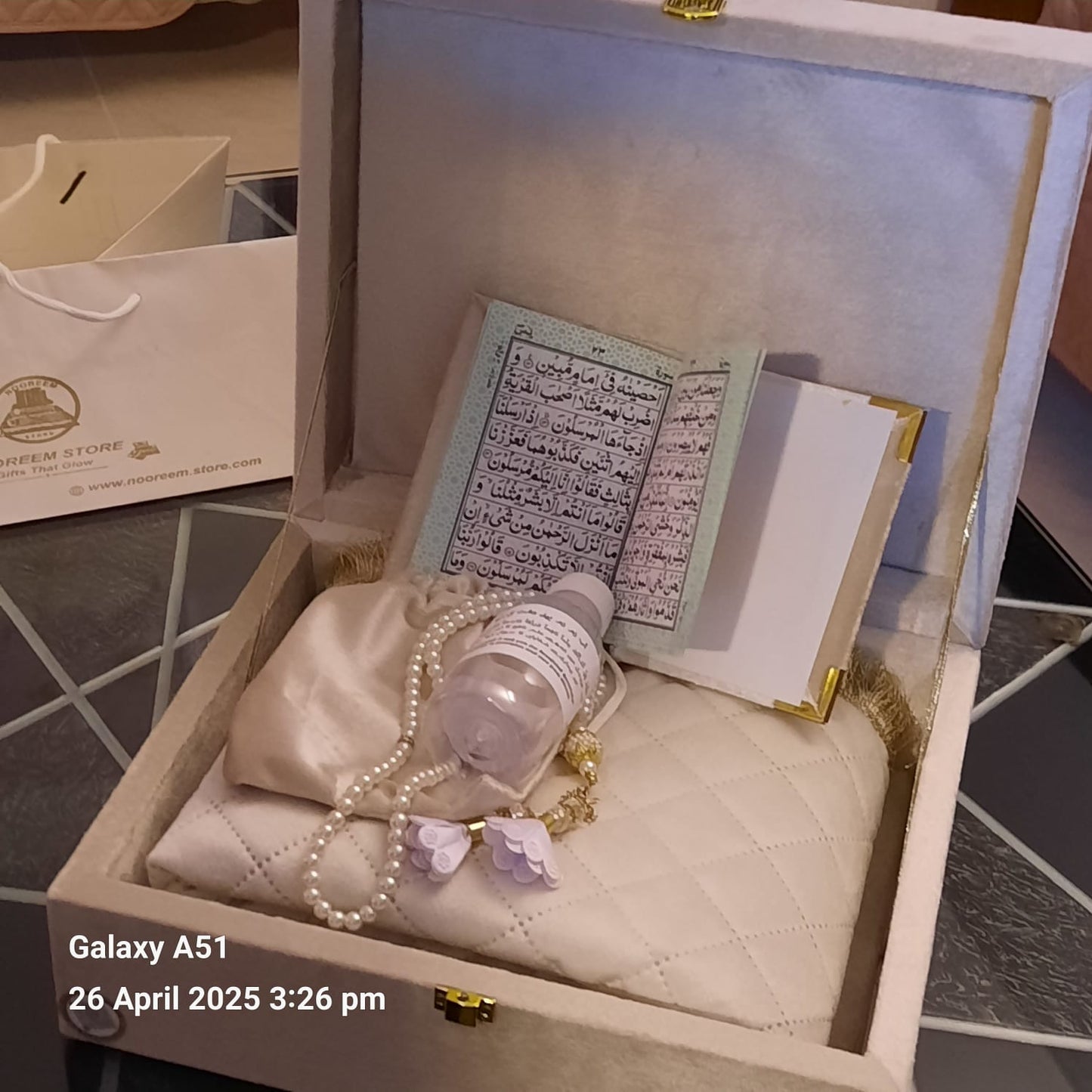 Exquisite Wooden velvet Hajj & Umrah tabarrukh sets