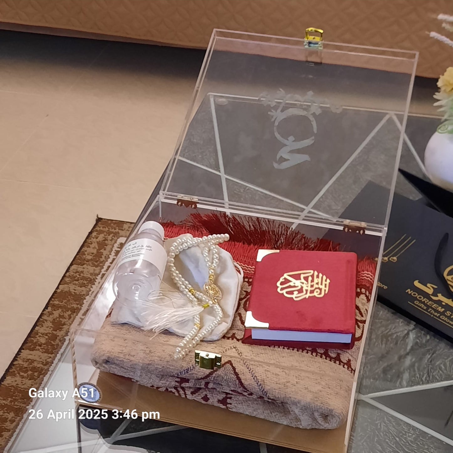Acrylic Luxurious Hajj & Umrah tabarrukh box
