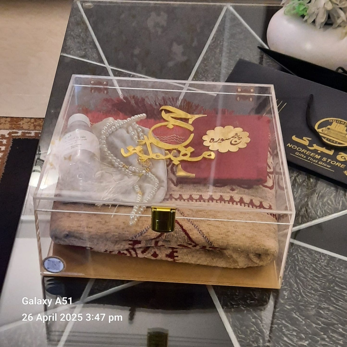 Acrylic Luxurious Hajj & Umrah tabarrukh box