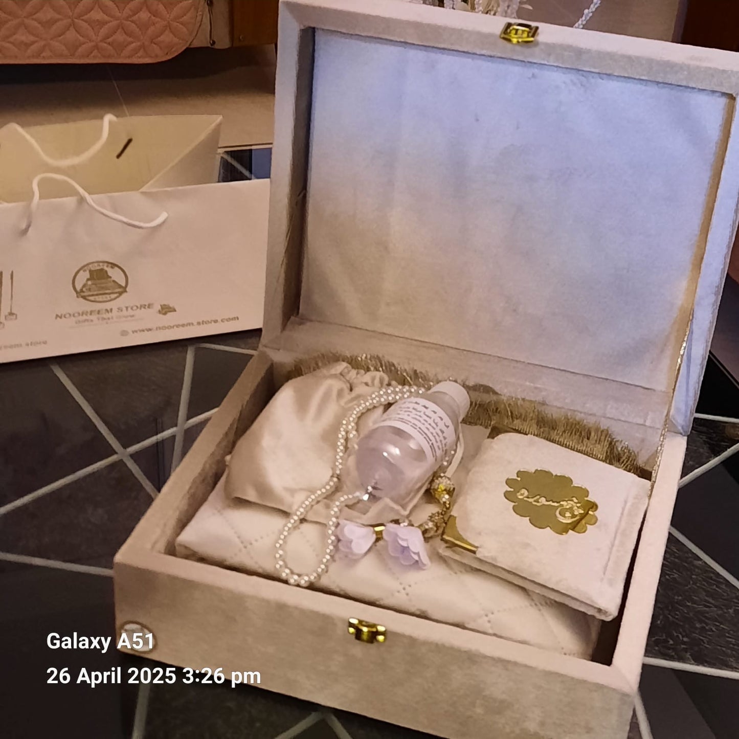 Exquisite Wooden velvet Hajj & Umrah tabarrukh sets