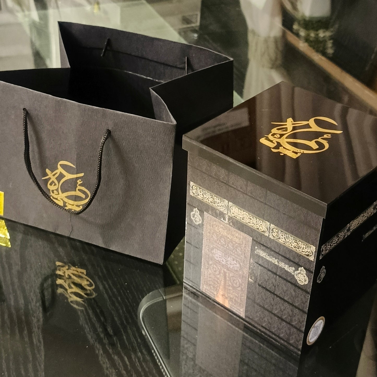 Kabaa design hajj and Umrah tabarrukh acrylic box
