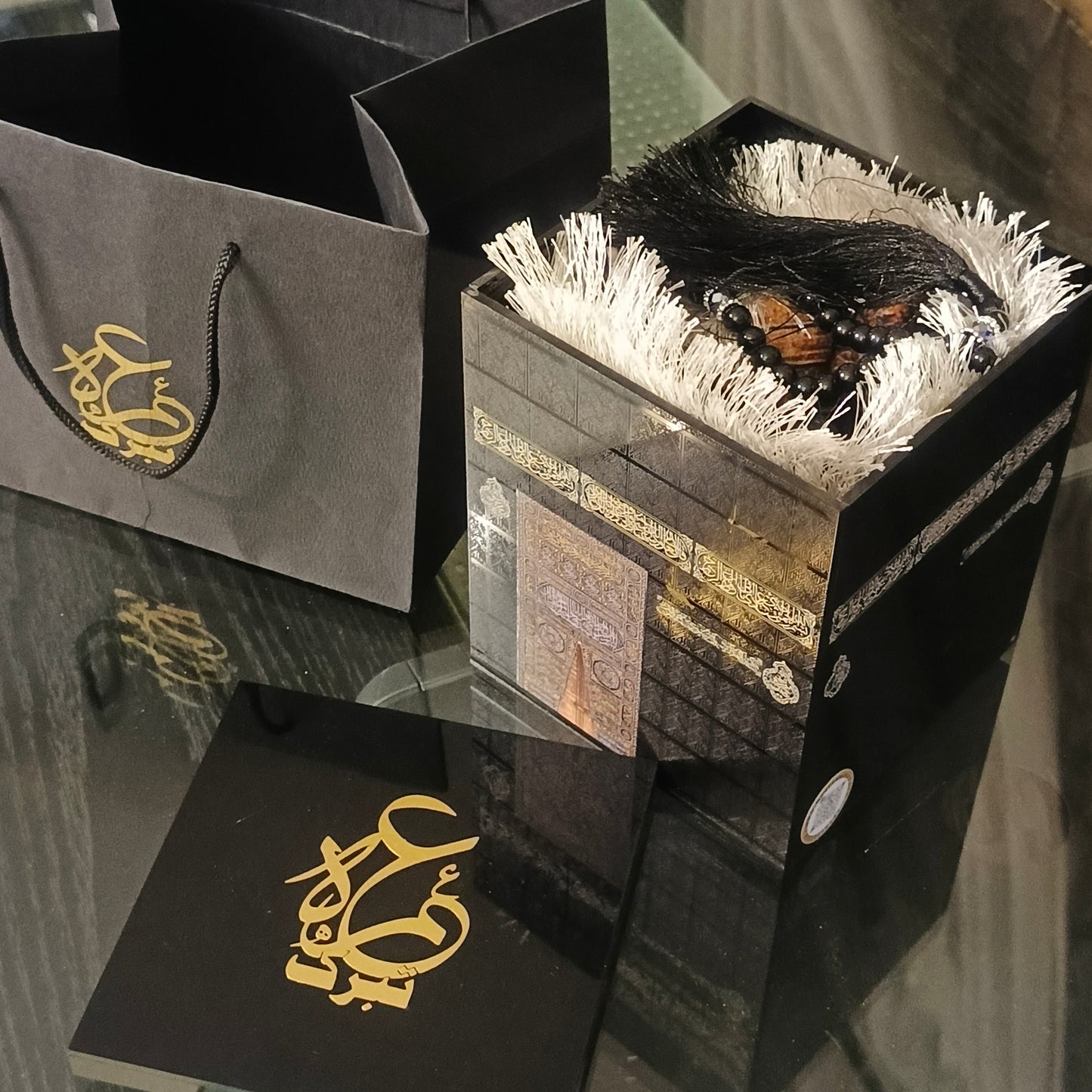 Kabaa design hajj and Umrah tabarrukh acrylic box