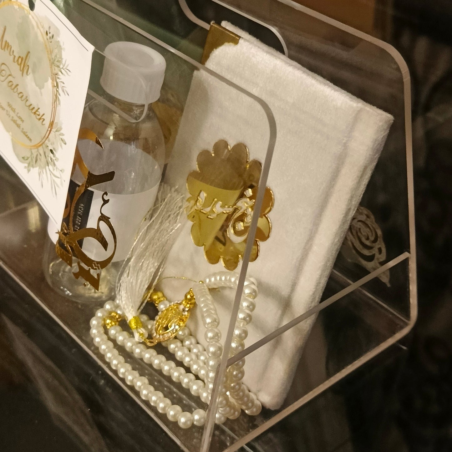 Hajj/Umrah tabarrukh Acrylic Basket | Gift Basket