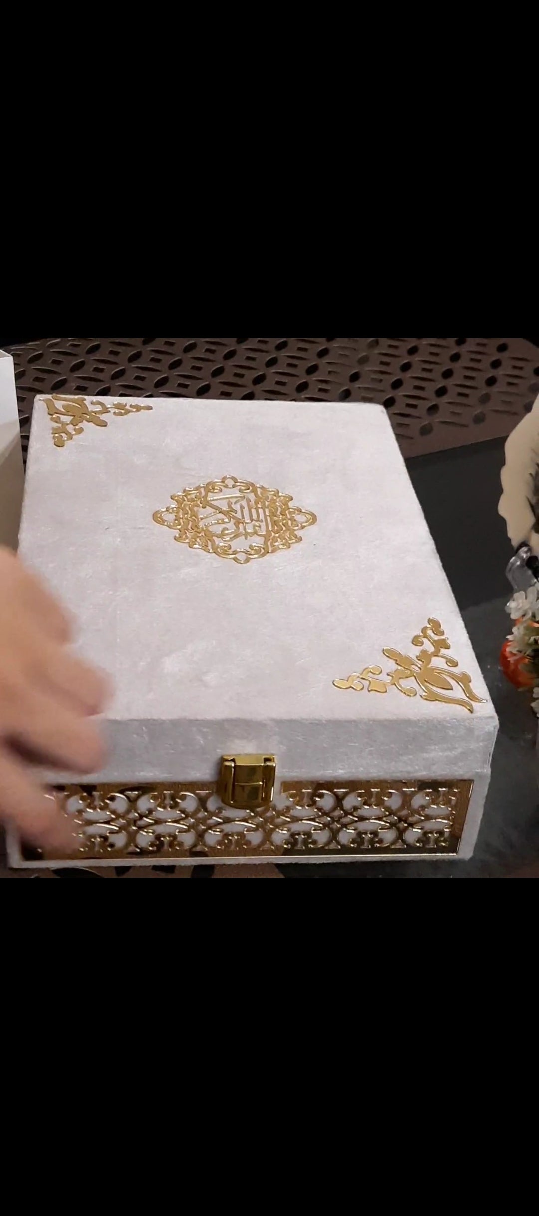 Wooden velvet Hajj/Umrah tabarrukh exquisite set