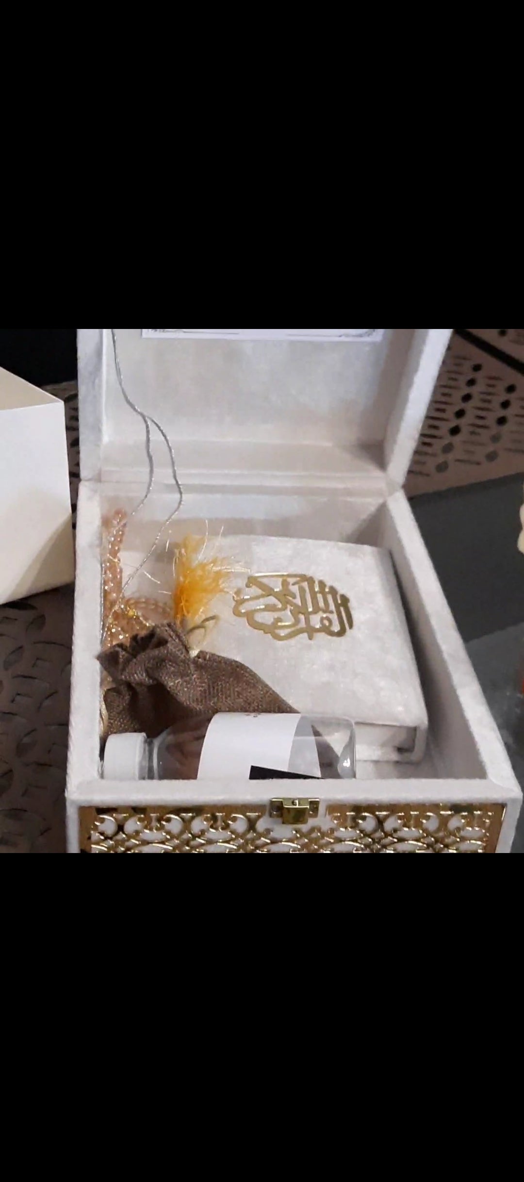 Wooden velvet Hajj/Umrah tabarrukh exquisite set