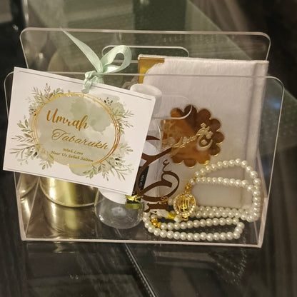 Hajj/Umrah tabarrukh Acrylic Basket | Gift Basket