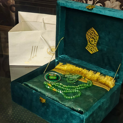 Rabi ul awal beautiful wooden velvet set
