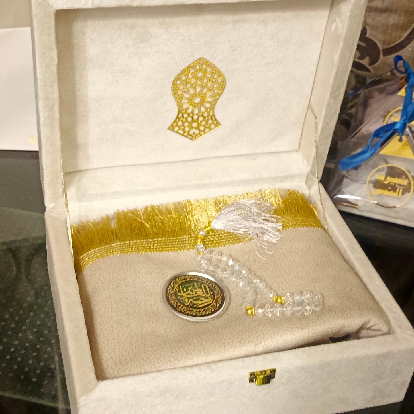 Rabi ul awal beautiful wooden velvet set