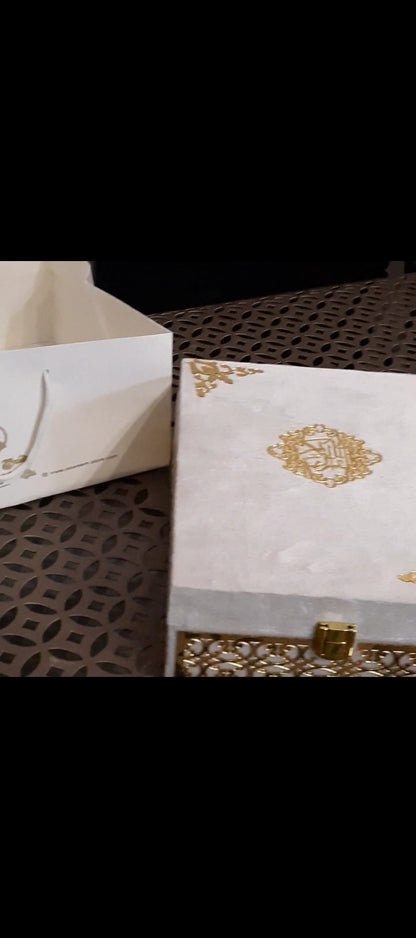 Wooden velvet Hajj/Umrah tabarrukh exquisite set