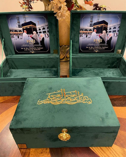 Tabarruk Gift Empty Box[fill it personalized sacred tokens from HAJJ,UMRAH all occations