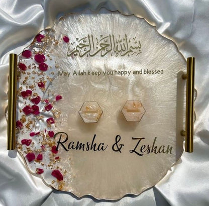 Nikkah and Engagment tray Makes your special day even more memorable Add A touch of elegance to your celebration