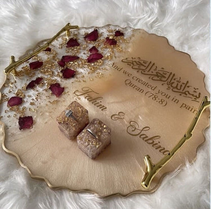 Nikkah and Engagment tray Makes your special day even more memorable Add A touch of elegance to your celebration