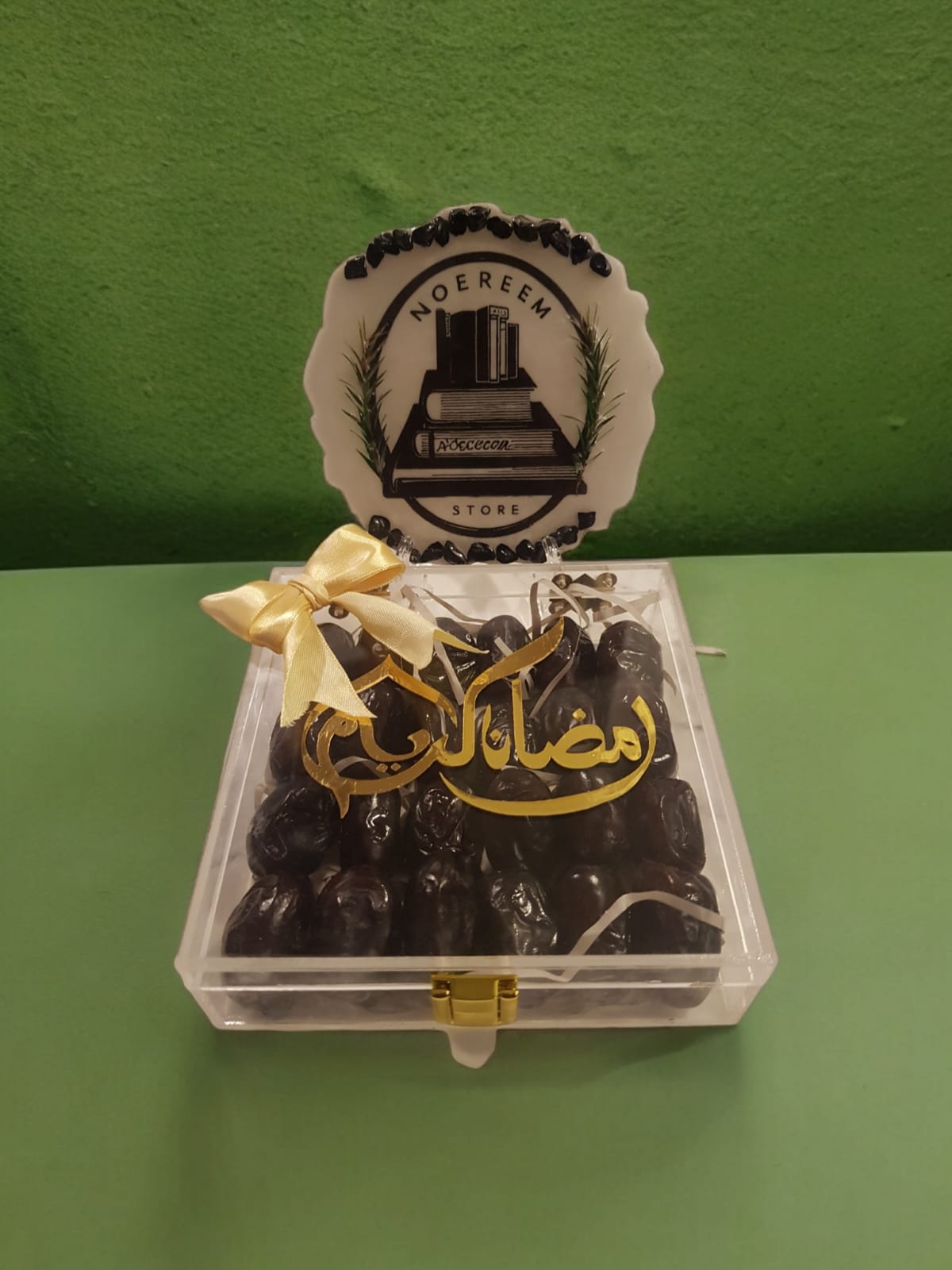 Excusitis Acrylic box Ramazan and Khatm ul Quran dates and Sweets distribution