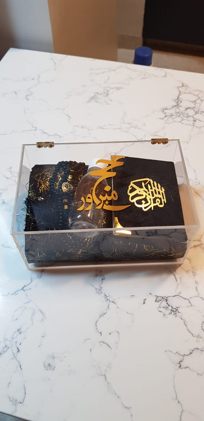 Hajj and Umrah Tabarruk acrylic box