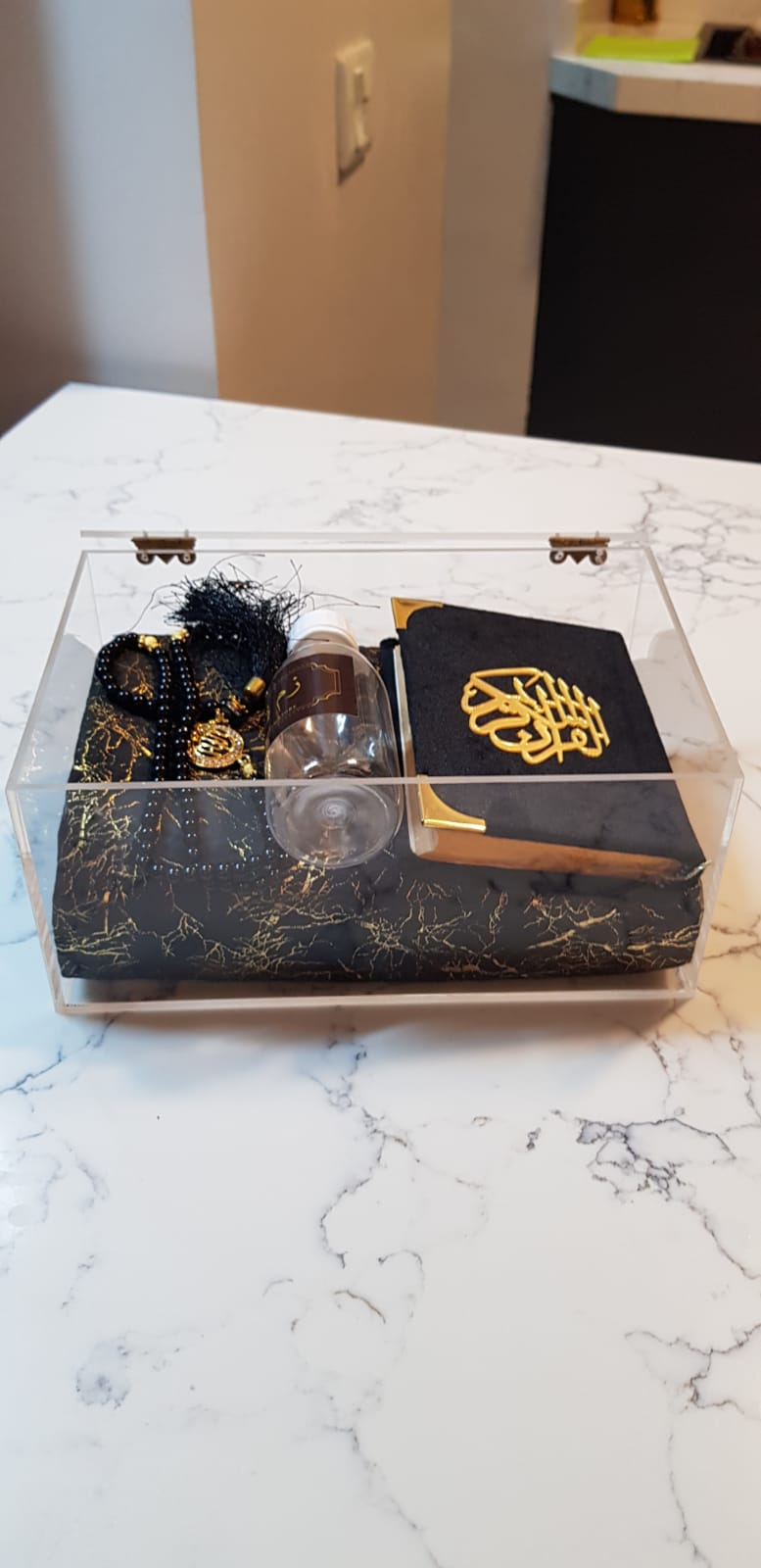 Hajj and Umrah Tabarruk acrylic box