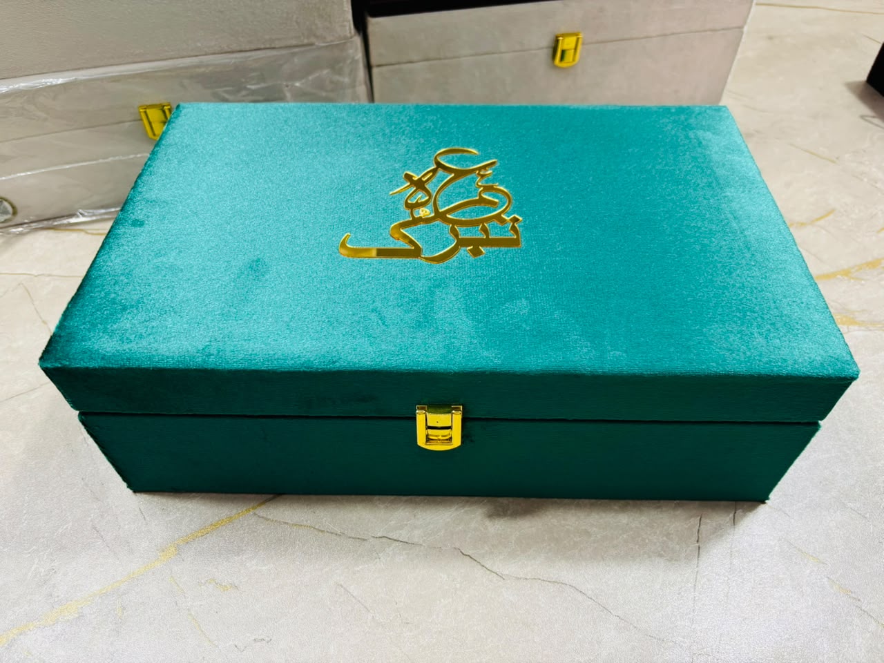 Wooden Velvet Hajj & Umrah Tabarrukh Gift Sets