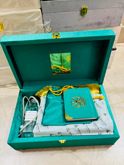 Wooden Velvet Hajj & Umrah Tabarrukh Gift Sets