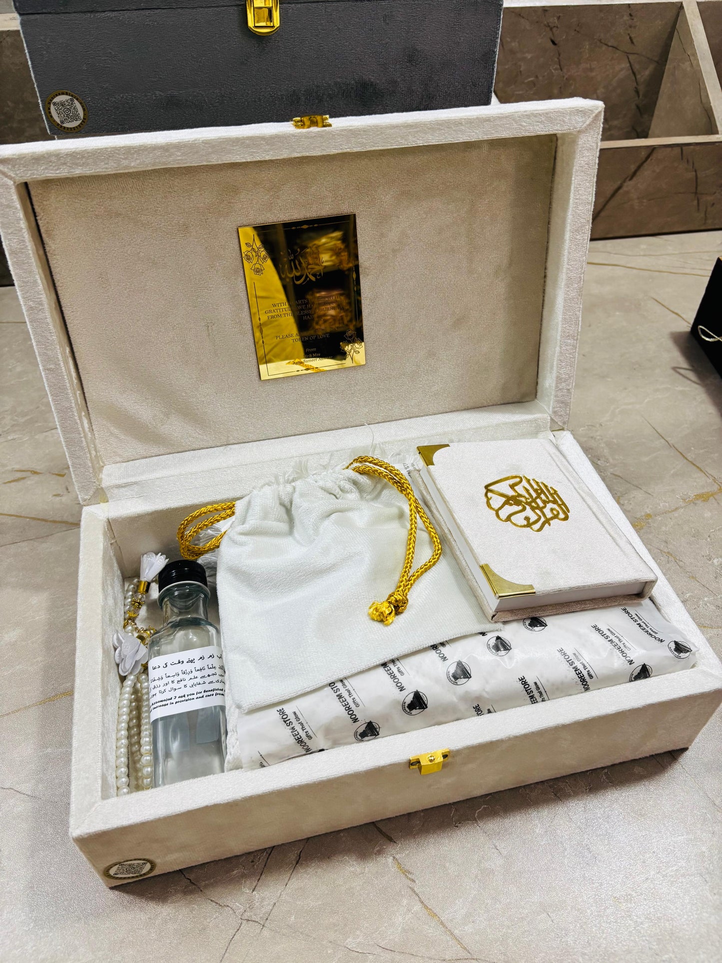 Wooden Velvet Hajj & Umrah Tabarrukh Gift Sets